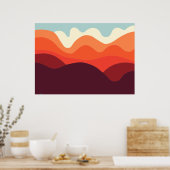 ミニマリスト ランドスケープ 190821(02) ポスター (キッチン)