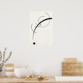 ミニマリスト・リニアアート ポスター (キッチン)