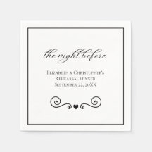 ミニマリスト・リハーサル・ディナーの前の夜