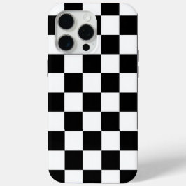 ミニマリスト レトロ チェック - モノクロ ストリートウェア iPhone 15 PRO MAXケース