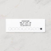 ミニマリスト レトロ ヴィンテージ ブラウン クラフト シンプル コーヒー ロイヤリティカード (裏面)