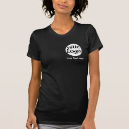 ミニマリスト ロゴとテキスト ビジネス Tシャツ