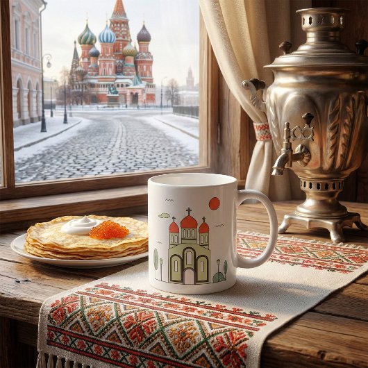 ミニマリスト ロシア正教会 コーヒーマグカップ