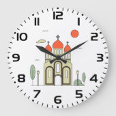 ミニマリスト ロシア正教会 ラージ壁時計 (正面)