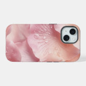 ミニマリスト ローズペタルテクスチャー iPhoneケース iPhone 15ケース (裏面横)