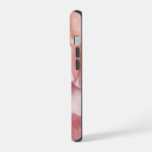 ミニマリスト ローズペタルテクスチャー iPhoneケース iPhone 15ケース (左側面)
