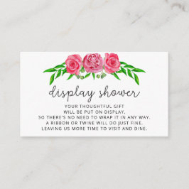 ミニマリスト ローズ ディスプレイ シャワー エンクロージャー カード