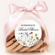 ミニマリスト ワイルドフラワー ブライダルシャワー リターン