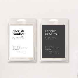 ミニマリスト ワックス メルト パック ホワイト ラベル