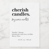 ミニマリスト ワックス メルト パック ホワイト ラベル (シングルラベル)