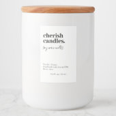 ミニマリスト ワックス メルト パック ホワイト ラベル (正面)