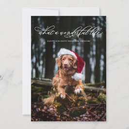 ミニマリスト ワンダフルライフ カリグラフィー ホワイト シーズンカード