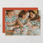 ミニマリスト ワンダフルライフ 書道 白 シーズンカード (正面/裏面)