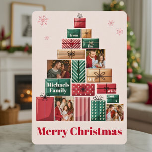 ミニマリスト ヴィンテージ カラフル クリスマス フォー フォト