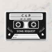 ミニマリスト ヴィンテージ クラシック カセットテープ RSVP エンクロージャーカード (正面)