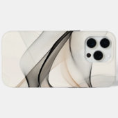 ミニマリスト | 上品な葉と枝のスケッチ Case-Mate iPhoneケース (裏面 (横))
