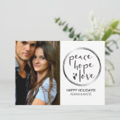 ミニマリスト | 休日 | 平和 希望 愛 | フォト シーズンカード (スタンド正面)