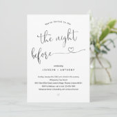 ミニマリスト 前夜のリハーサルディナー 招待状 (スタンド正面)