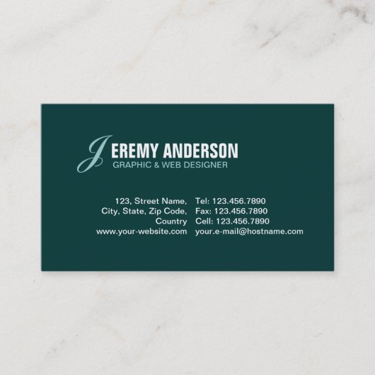 ミニマリスト 名刺 (正面)