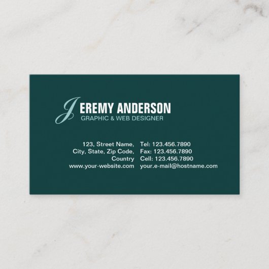 ミニマリスト 名刺 (正面)