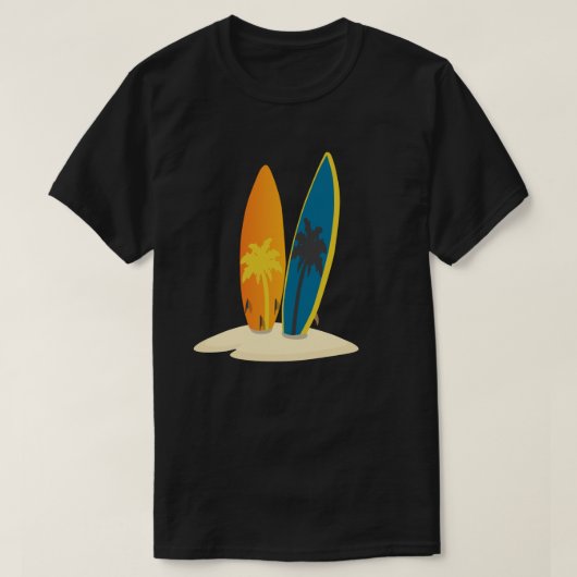 ミニマリスト 太陽 海  Tシャツ (デザイン正面)