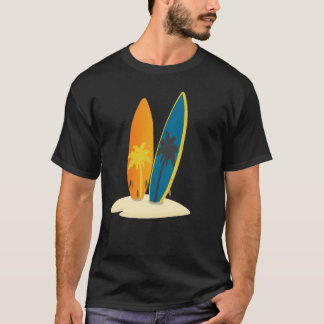 ミニマリスト 太陽 海 Tシャツ