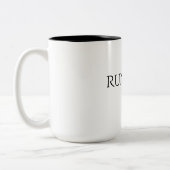 ミニマリスト 引用 コーヒーマグ ツートーンマグカップ (左)