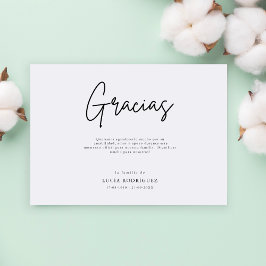 ミニマリスト 感謝 スペイン語 葬儀 お礼カード カード