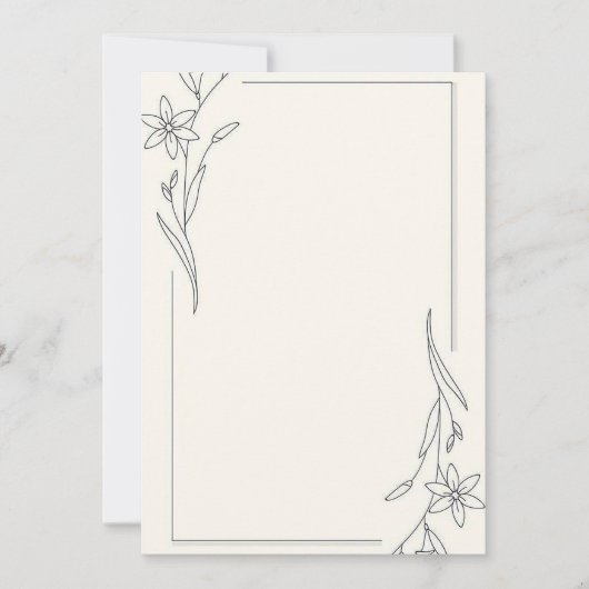 ミニマリスト 招待状 (正面)