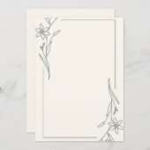 ミニマリスト 招待状 (正面/裏面)