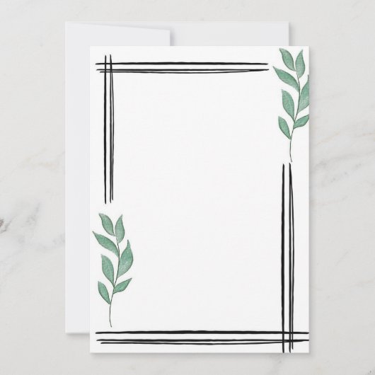 ミニマリスト 招待状 (正面)