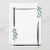 ミニマリスト 招待状 (正面/裏面)