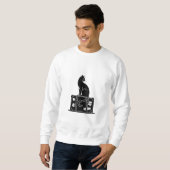 ミニマリスト 旅行 猫 Tシャツ (正面フル)