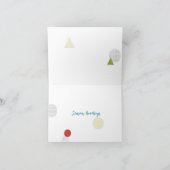 ミニマリスト 明るい カラフル 幾何学的な 幸せ シーズンカード (内部)