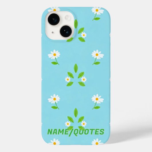 ミニマリスト 春の花柄 Case-Mate iPhoneケース (裏面)