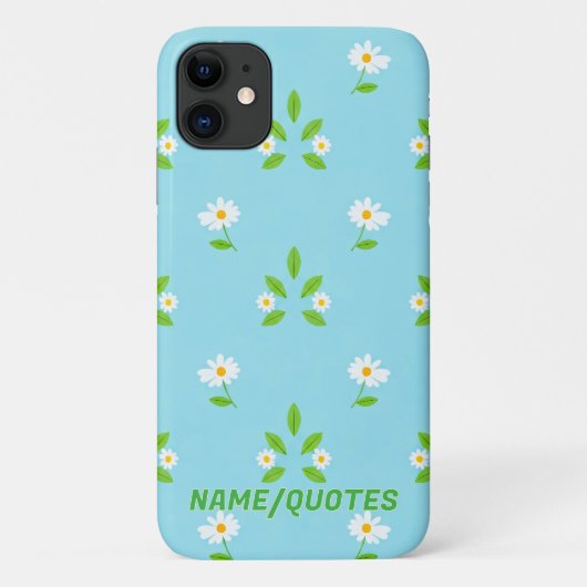 ミニマリスト 春の花柄 Case-Mate iPhoneケース (裏面)