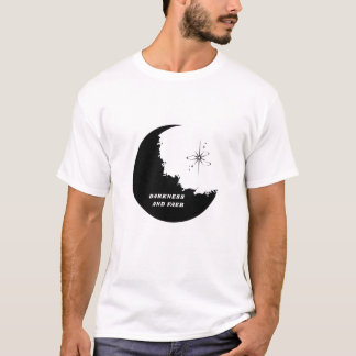 ミニマリスト 月の満ち欠け Tシャツ | 宇宙の夜空