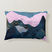 ミニマリスト 月 星 天体 山 谷 アクセントクッション (裏面)