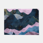 ミニマリスト 月 星 天体 山 谷 ドアマット (正面)
