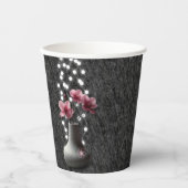 ミニマリスト 桜の花 ベビーシャワー 紙コップ (正面)