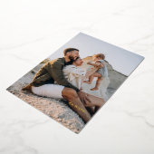 ミニマリスト 楽しい 1 枚の写真 リアルなホリデー カード (回転した状態)