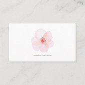 ミニマリスト+水彩フローラ結婚の座席表 プレイスカード (裏面)