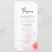 ミニマリスト+水彩フローラ結婚ズ プログラム (正面/裏面)