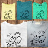 ミニマリスト 猫の飼い主 Tシャツ