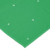 ミニマリスト 白い雪の結晶 緑 パターン クリスマス テーブルクロス (アングル)