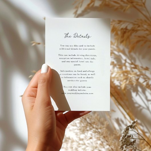 ミニマリスト(白黒) | ズゲ結婚スト詳細 エンクロージャーカード