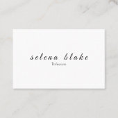 ミニマリスト(白黒) | モダンプロフェッショナル 名刺 (正面)