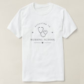 ミニマリスト 看護学校に合格 看護師の卵 Tシャツ (デザイン正面)