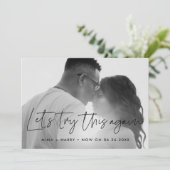 ミニマリスト　結婚式の最新情報 案内状 (スタンド正面)