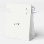 ミニマリスト 結婚式 | あたたかいアイボリー フェイバーボックス (裏面サイド)